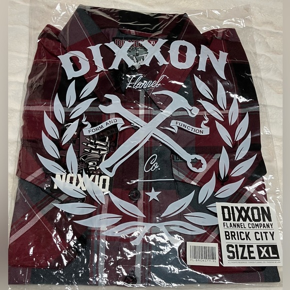 DIXXON Other - New DIXXON The Brick City Flannel Mens XL BNIB